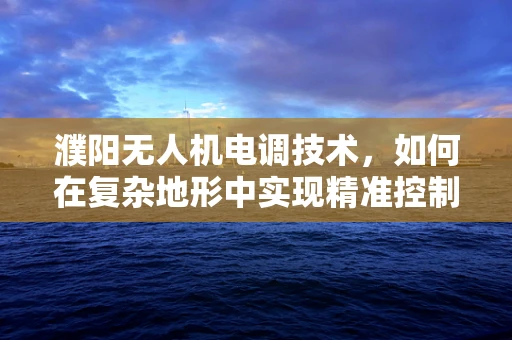 濮阳无人机电调技术，如何在复杂地形中实现精准控制？