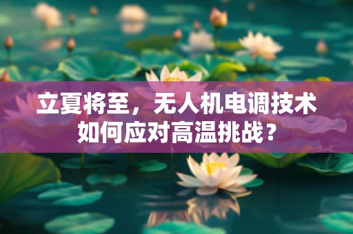 立夏将至，无人机电调技术如何应对高温挑战？