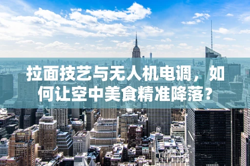 拉面技艺与无人机电调，如何让空中美食精准降落？