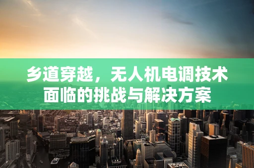 乡道穿越，无人机电调技术面临的挑战与解决方案