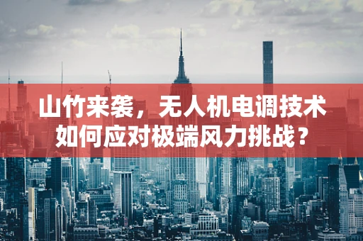 山竹来袭，无人机电调技术如何应对极端风力挑战？