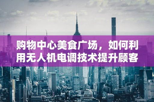 购物中心美食广场，如何利用无人机电调技术提升顾客体验？