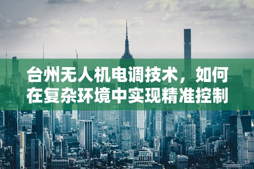 台州无人机电调技术，如何在复杂环境中实现精准控制？