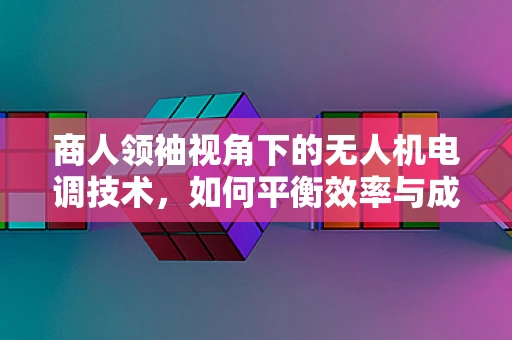 商人领袖视角下的无人机电调技术，如何平衡效率与成本？