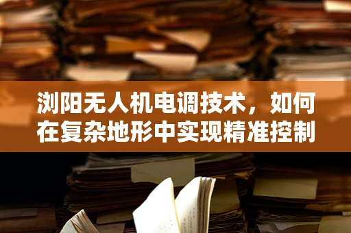 浏阳无人机电调技术，如何在复杂地形中实现精准控制？