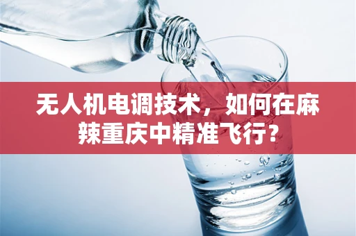 无人机电调技术，如何在麻辣重庆中精准飞行？