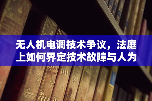 无人机电调技术争议，法庭上如何界定技术故障与人为失误？