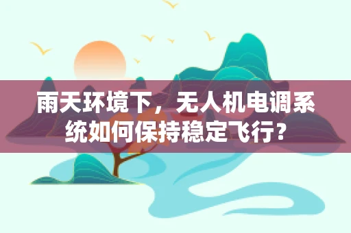 雨天环境下，无人机电调系统如何保持稳定飞行？